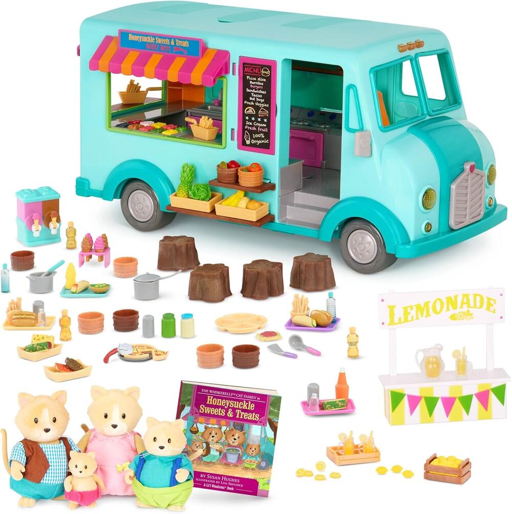 Li'l Woodzeez Food Truck and Figurines Deluxe Playset: 107-Piece Vehicle NWT
